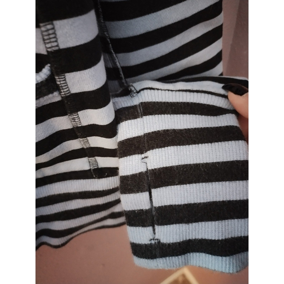 Lululemon Athletica Scuba Sea Stripe Fleece Hoodie Size 8 - Picture 3 of 12